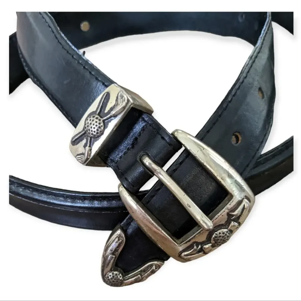 Onyx by Brighton Men's Leather Golf Belt Size 40